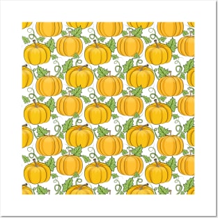 Pumpkins Pattern Posters and Art